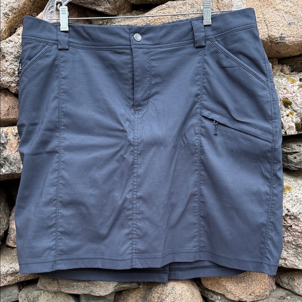 Duluth Trading Skort 18 Slate Blue Lined Athletic